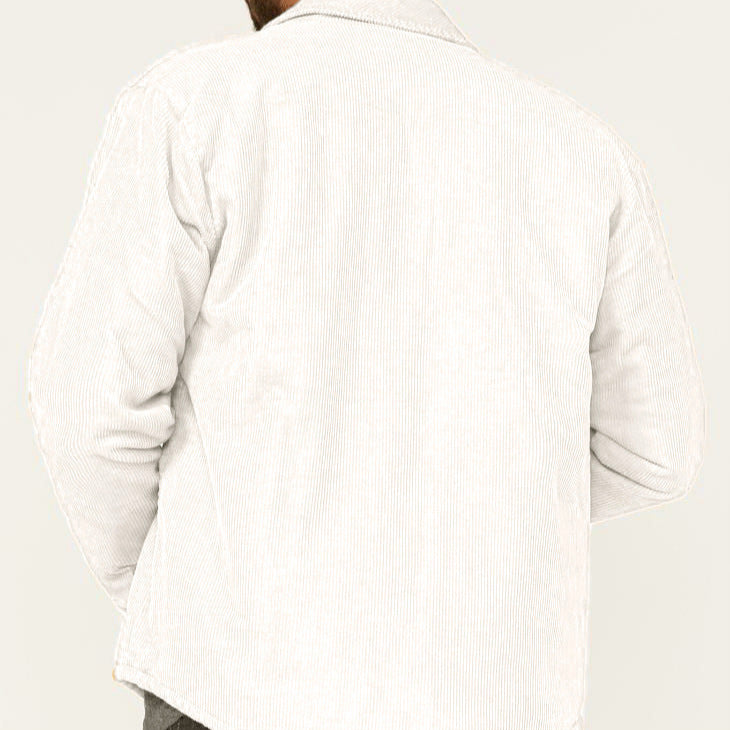 Herren Cordjacke Lässig Mit Taschen Grüne Mode