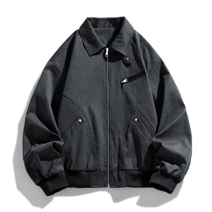 Herren Bomberjacke Lässig Modern Schnitt Berlin Style