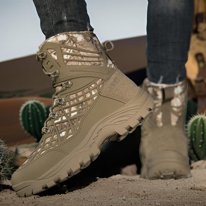Herren Trekkingstiefel Wanderschuhe Knöchelschutz Rutschfest