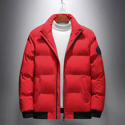 Herren Daunenjacke Warm Winter Schwarz