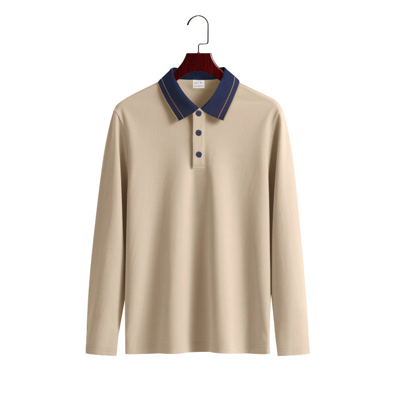 Herren Poloshirt Langarm Weich Baumwolle Berlin