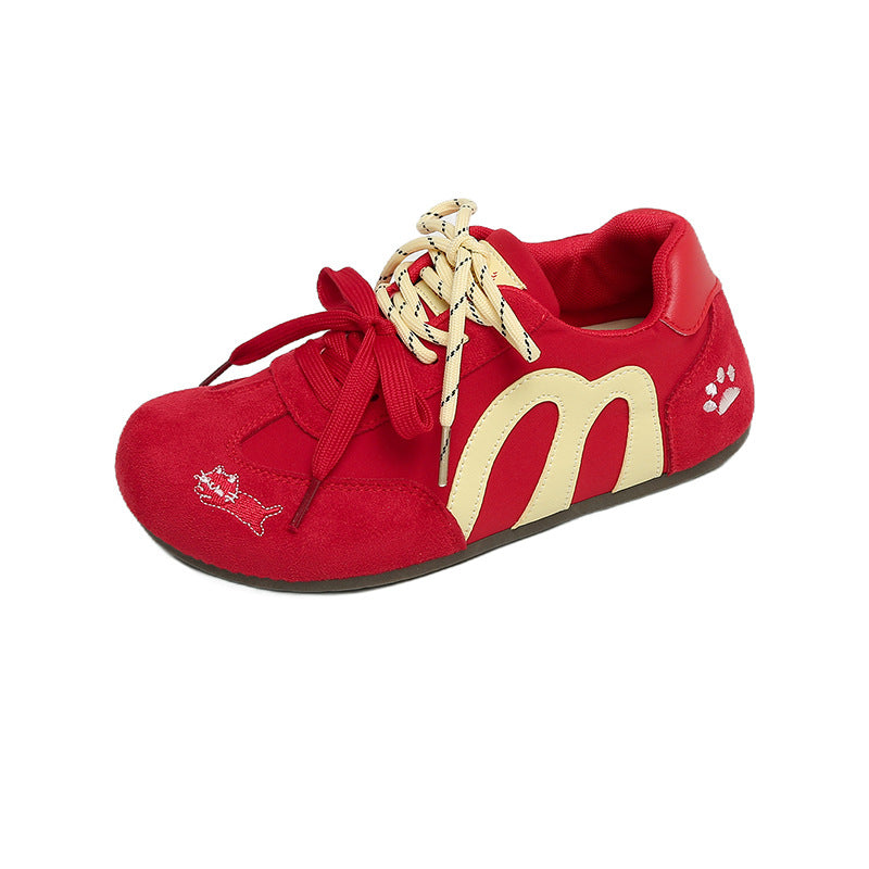 Damen Sneaker Bequem Tiermuster Laufsohle Weich