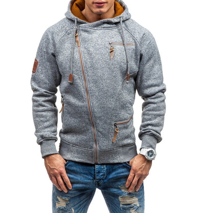 Herren Sportlich Sweatjacke Jogginghose Set Mit Kontrastdetails