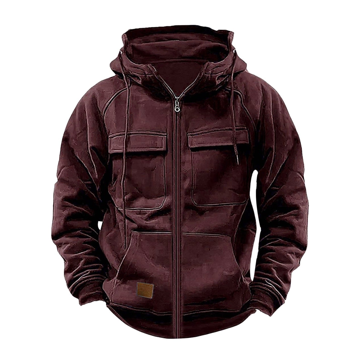 Herren Hoodie mit Taschen Reißverschluss Praktisch