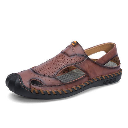 Herren Leder Schuhe Atmungsaktiv Rutschfest Outdoor