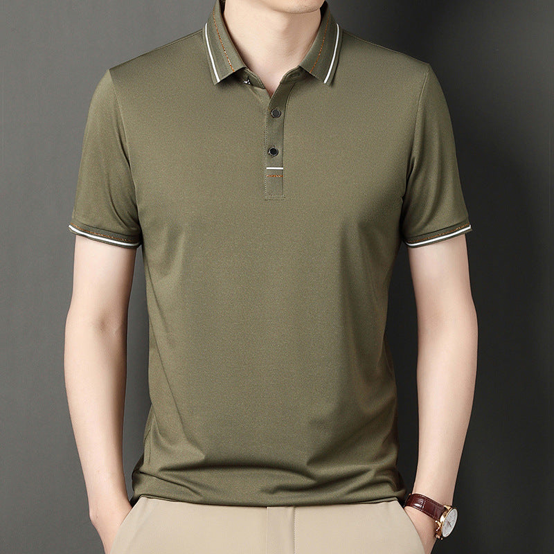 Herren Polohemd Modern Strukturiert Elegantes Design