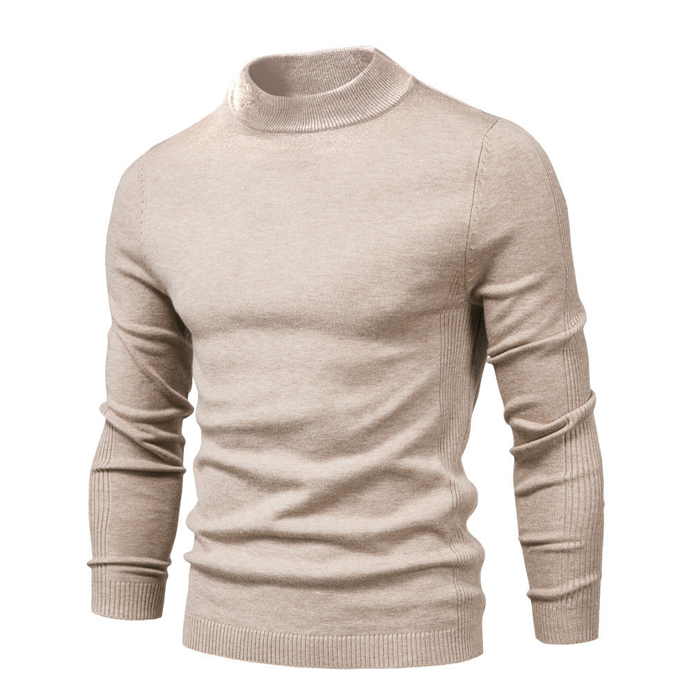 Wollrollkragenpullover Herren Warm Modern Qualität - BerlinGlamour
