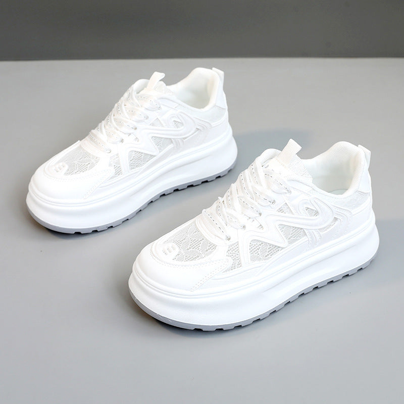 Damen Sneaker Sportlich Atmungsaktiv Mit Fußbett