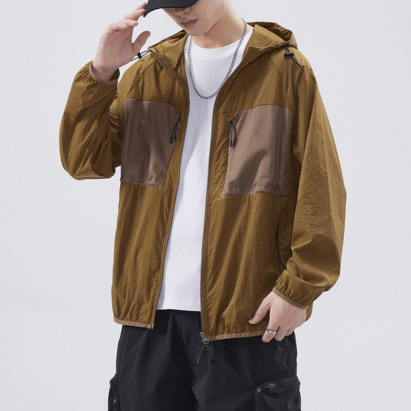 Herren Outdoor-Jacke atmungsaktiv mit Netzdetails Funktionell