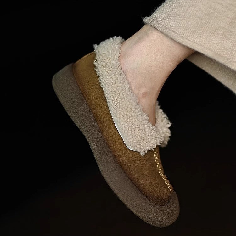 Damen Hausschuhe Warm Kuschelig Fleece Winter