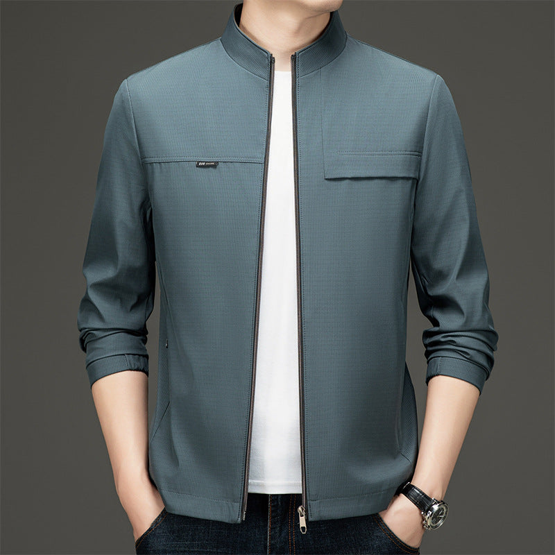 Herren Übergangsjacke Sportlich Elegant Stehkragen