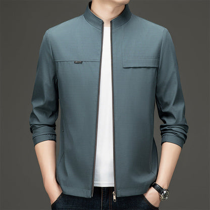 Herren Übergangsjacke Sportlich Elegant Stehkragen