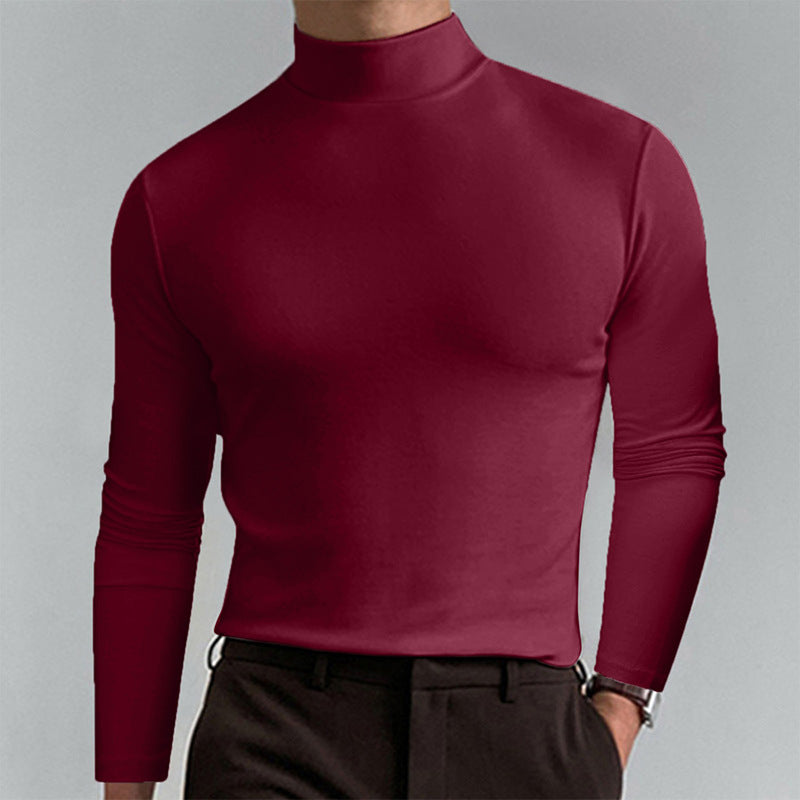 Herren Langarm T-Shirt Elegantes Casual Oberteil