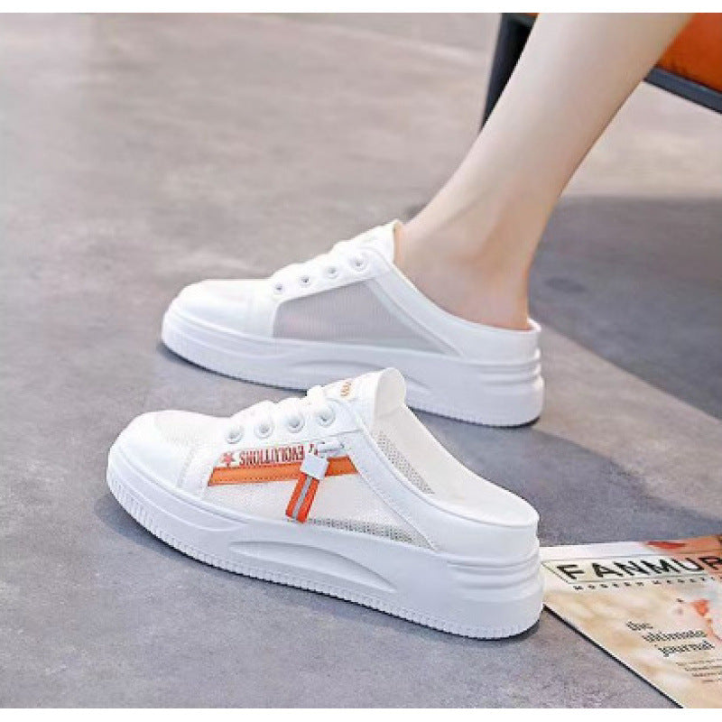 Damen Sneaker Slip-On Atmungsaktiv Mesh Schuhe Modern