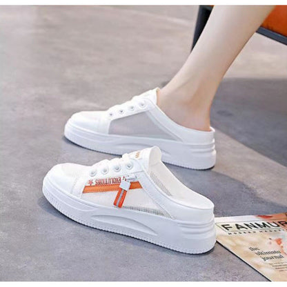 Damen Sneaker Slip-On Atmungsaktiv Mesh Schuhe Modern