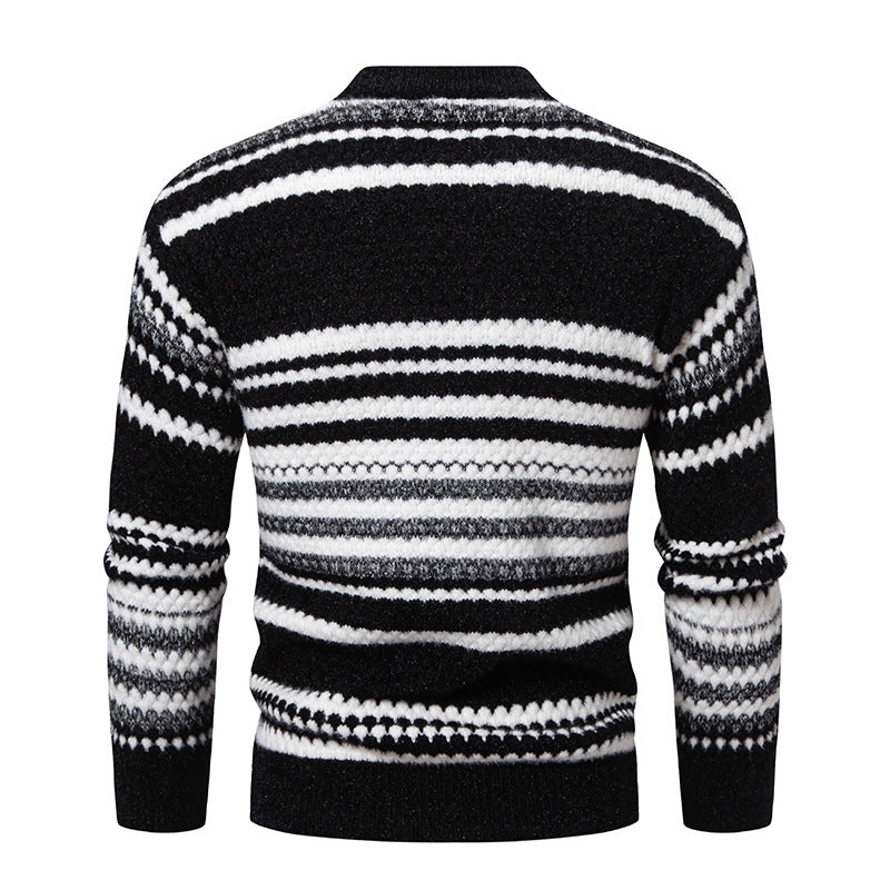 Herren Pullover Strick Modern Struktur Muster