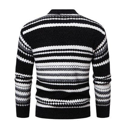 Herren Pullover Strick Modern Struktur Muster