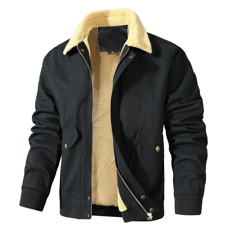 Herren Parka Jacke mit Sherpa Futter Warm Modern - BerlinGlamour