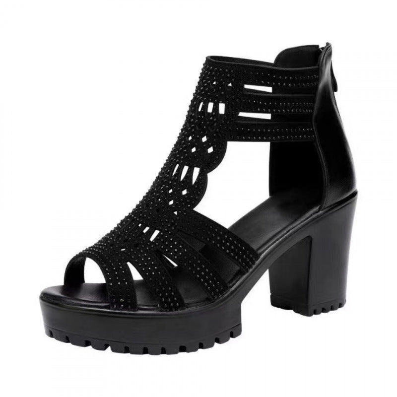 Damen High Heels Sandalen Elegant Schmal