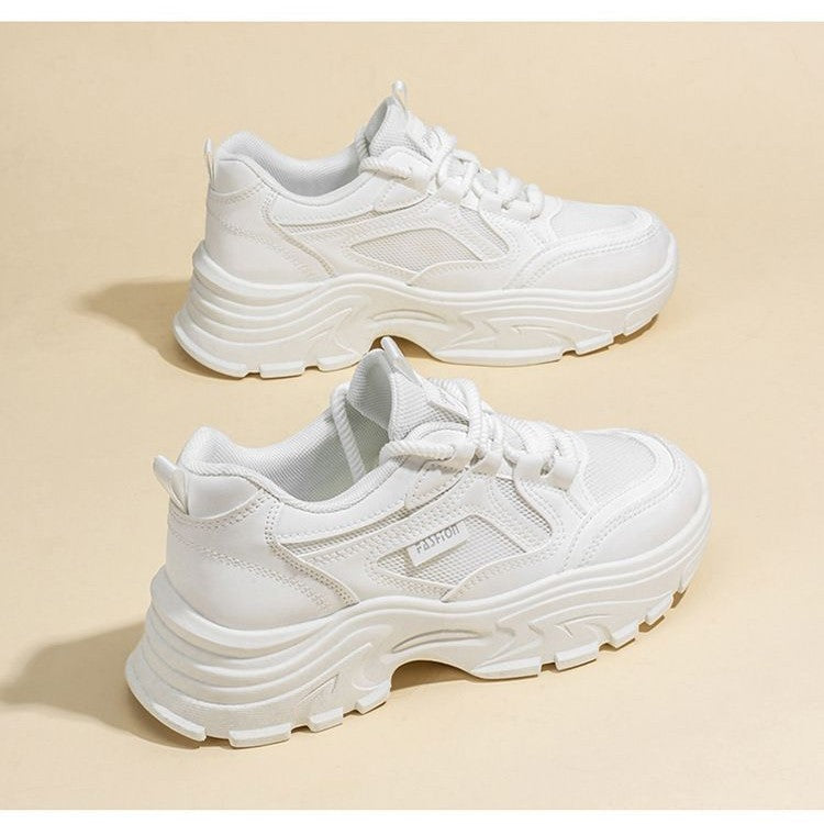 Damen Sneaker Chunky Bequem Dämpfende Sohle Sportlich