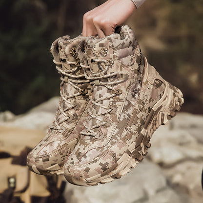 Herren Wanderstiefel Outdoor Knöchelschutz Rutschfest