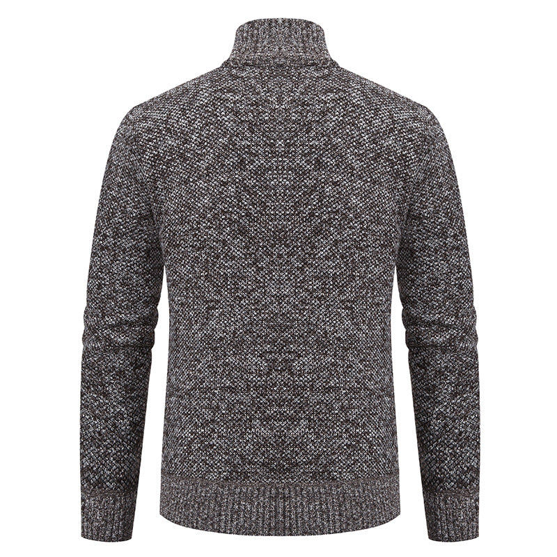 Herren Strickjacke Modern mit Reißverschluss und Struktur