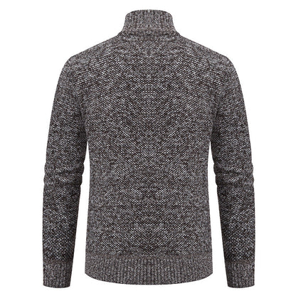 Herren Strickjacke Modern mit Reißverschluss und Struktur