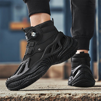 Damen High-Top Sneaker Stylisch Sportlich Schwarz