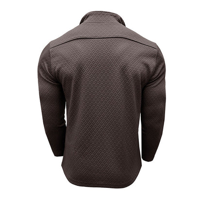 Herren Langarm-Pullover Stehkragen Hochwertig Modern
