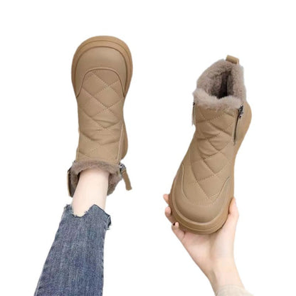Damen Winterstiefeletten Warm gefüttert Robust