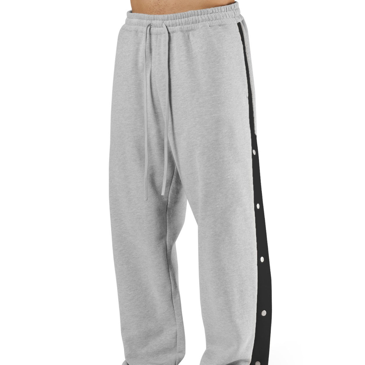 Herren Sporthose Freizeithose Elastisch Mit Druckknöpfen