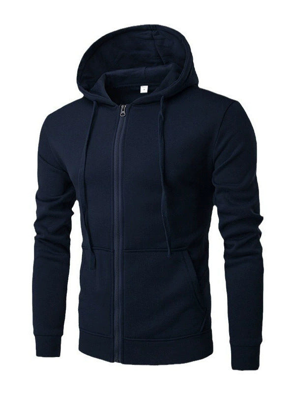 Herren Kapuzenjacke Streetwear Modern Schwarz