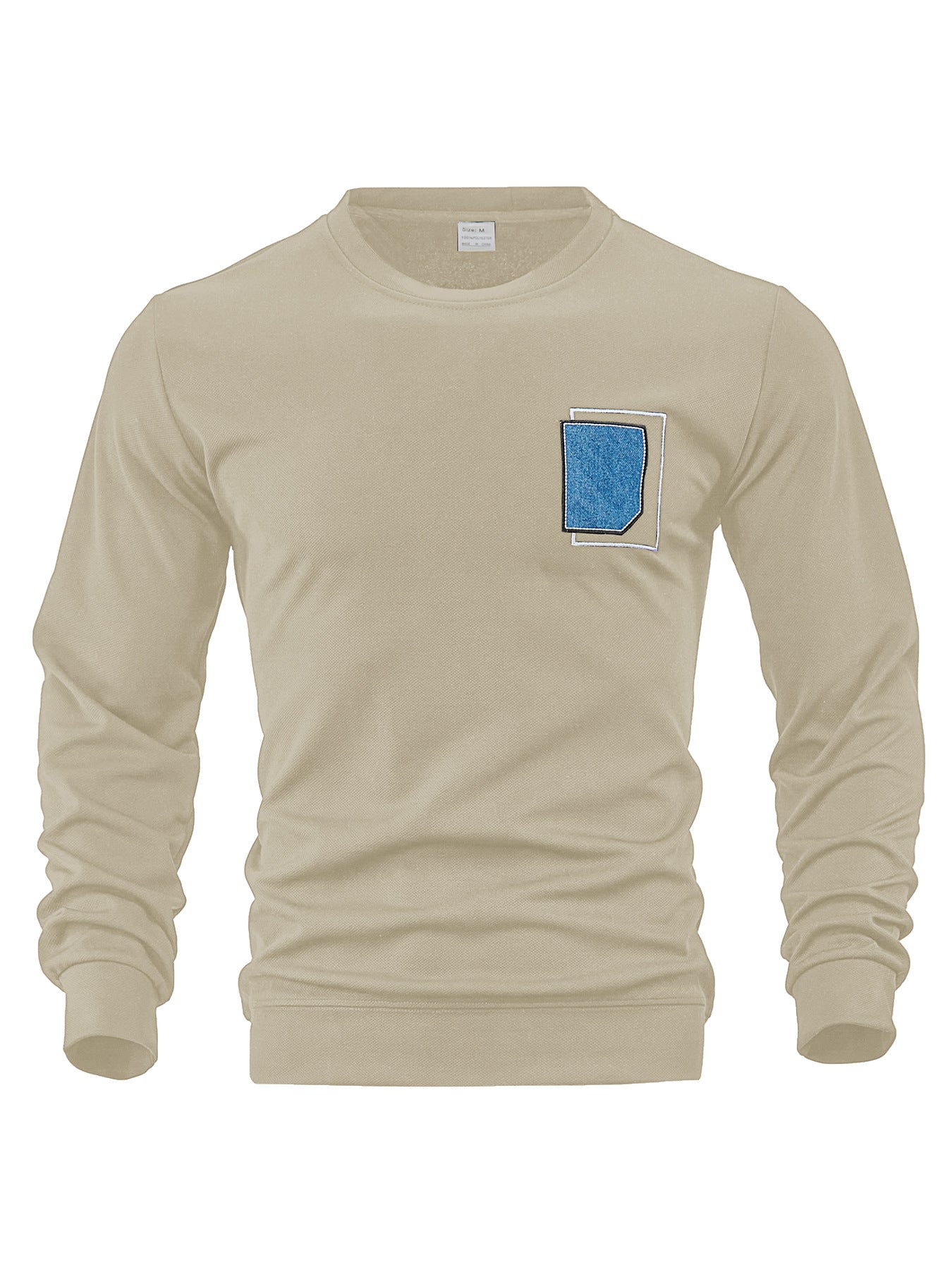 Herren Pullover Lässig Rundhals mit Tasche Modern