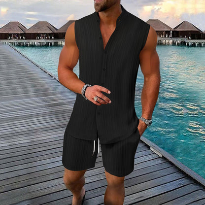 Männer Sommer Lounge Set Ärmellos Leicht Berlin
