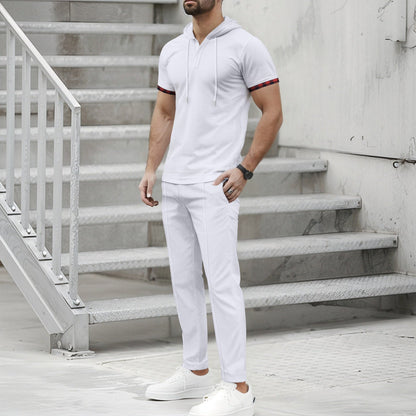 Herren Sportset Kapuze mit Taschen Ergonomisch Modern - BerlinGlamour