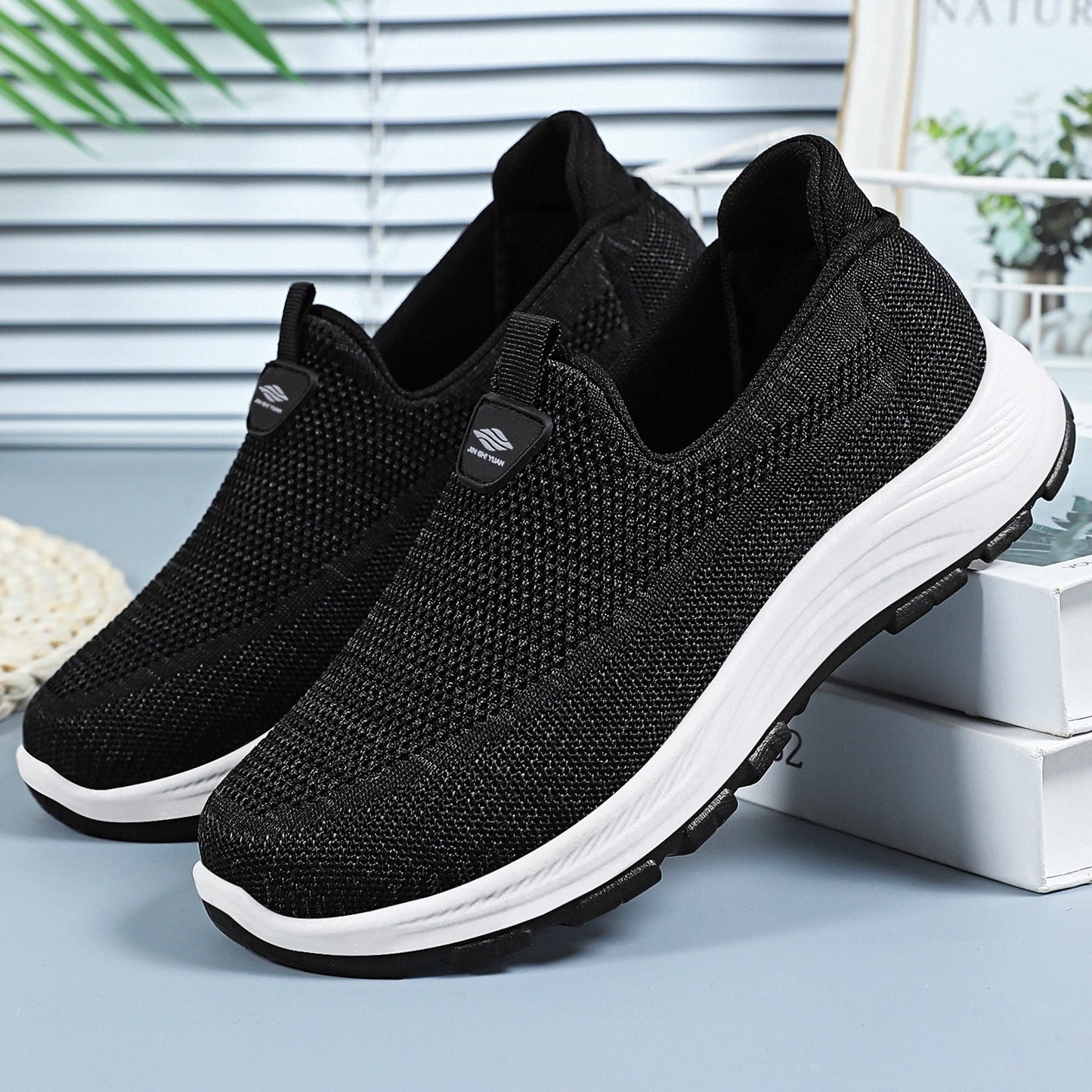 Damen Sport Schuhe Atmungsaktiv Elastisch Bequem