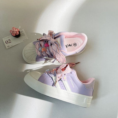 Damen Sneaker Trendy Einzigartig Schnüren Frauen Schuhe