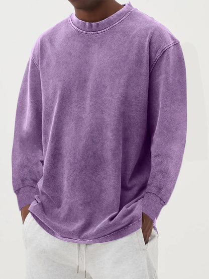 Bequemer Herren Pullover Oversized Baumwolle