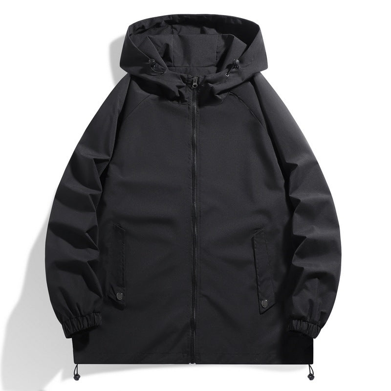 Herren Funktionsjacke Wasserdicht mit Kapuze und Elastik