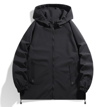 Herren Funktionsjacke Wasserdicht mit Kapuze und Elastik