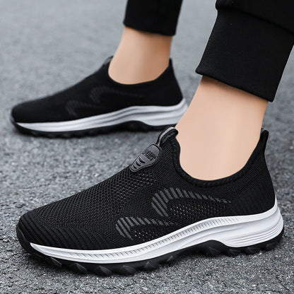 Damen Sportschuhe Bequem Atmungsaktiv Mesh Slip-On Sneaker