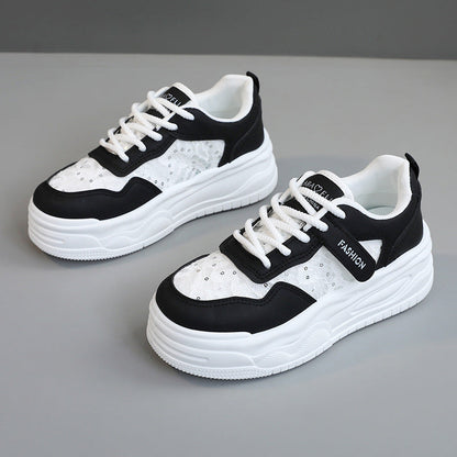 Damen Sneaker Modisch Komfortabel Mit Netzstoff