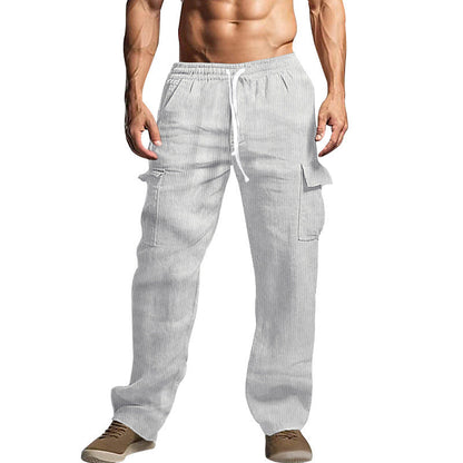 Herren Cargo-Hose Stretch Bequem Mit Seitentaschen