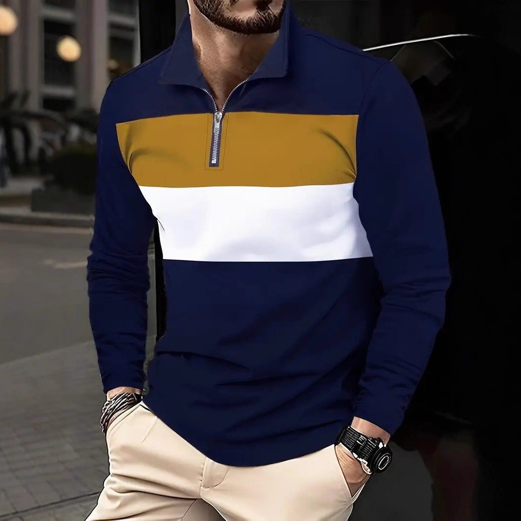Herren Pullover Zip Modisch Komfortabel Sportlich