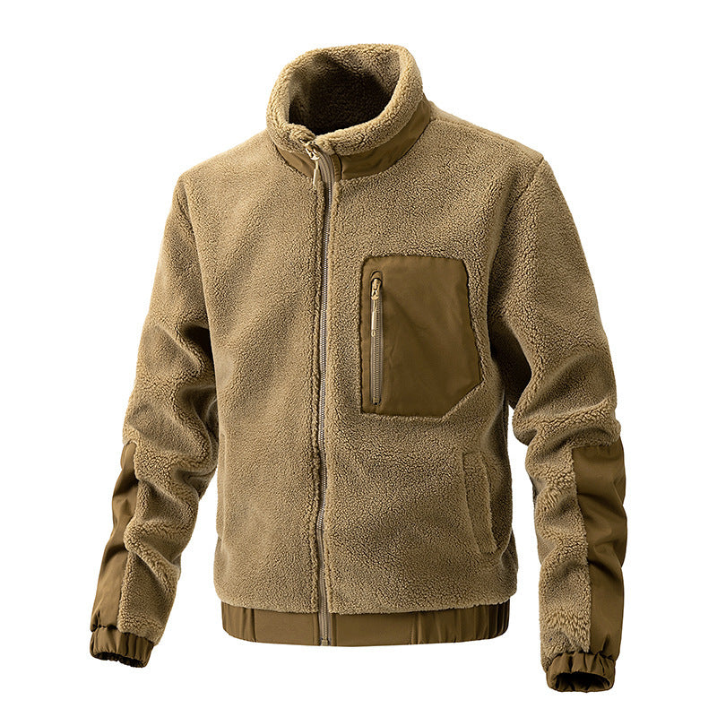 Die neue Bezeichnung lautet: Hochwertige Fleecejacke mit Kragen und seitlichen Reißverschlusstaschen BerlinGlamour