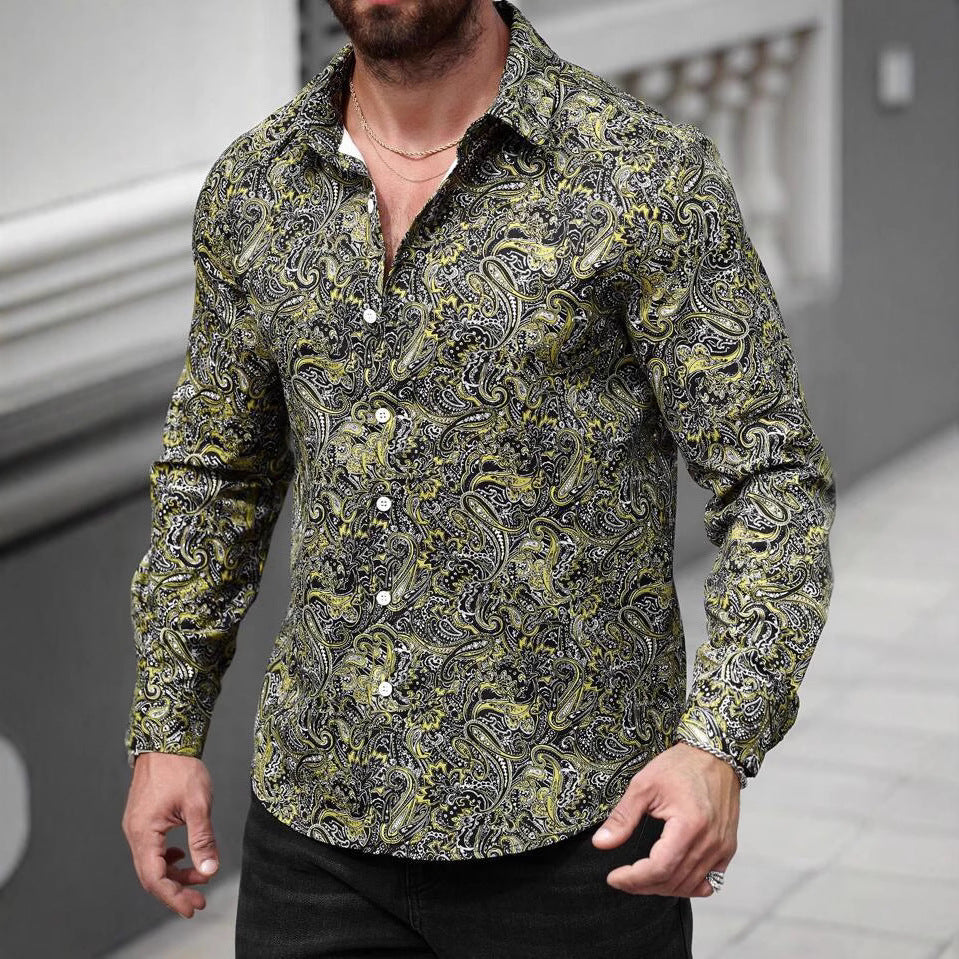 Männer Hemd Paisley Muster Modern Berlin