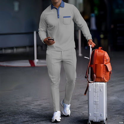 Herren Sportanzug Freizeit Jogginganzug Modern
