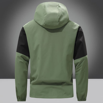 Herren Funktionsjacke Wasserdicht Reißverschluss Taschen Outdoor