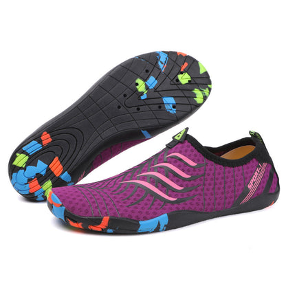 Damen Badeschuhe Rutschfest Flexibel Aqua Schuhe