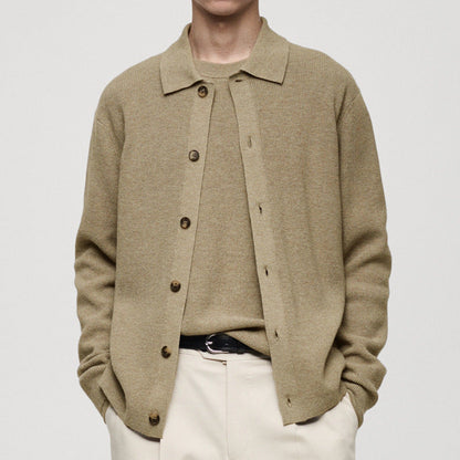 Herren Strickjacke Modern Kragen Hochwertig